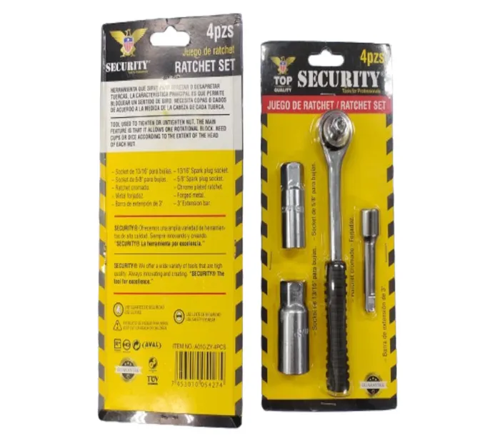 CHAVE SECURITY RATCHET C/04PCS A010-ZY-4PCS