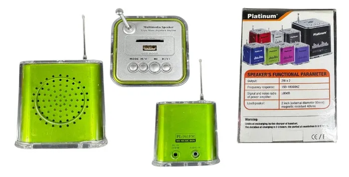 RADIO PLATINUM C/USB/FM PL-941