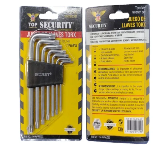 CHAVE L SECURITY TORK C/07PCS 7A145-WL023