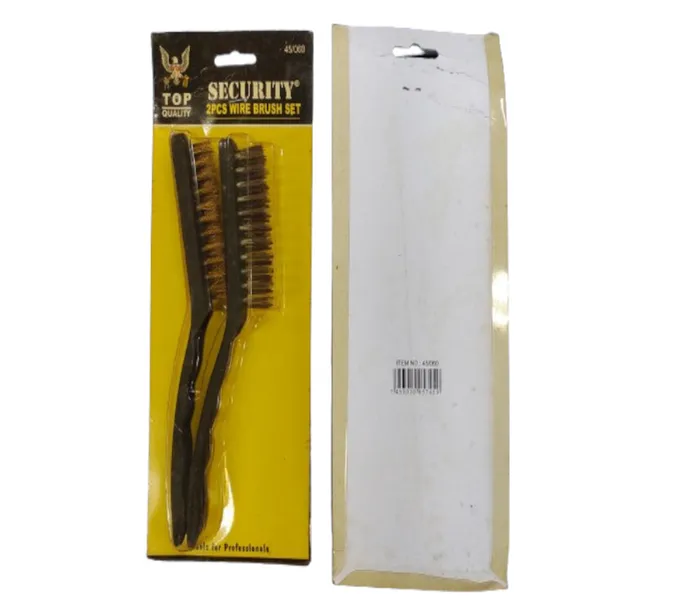 ESCOVA AÇO SECURITY C/2PCS 45-060