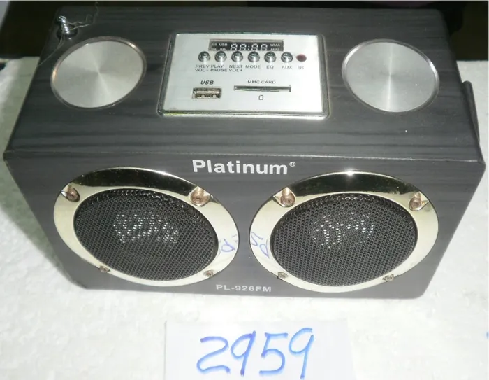 RADIO PLATINUM C/USB/FM PL-926FM