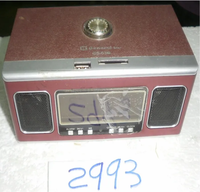 RADIO GENERAL STAR C/USB GS-63B RED