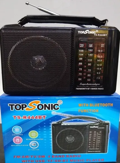 RADIO TOPSONIC C/USB/RECARREGAVEL TS-R444BT