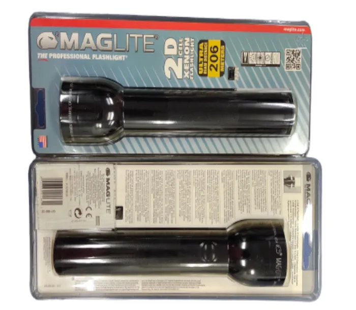 LANTERNA MAGLITE BOMBILHO S2D016/BLK EM CARTELA