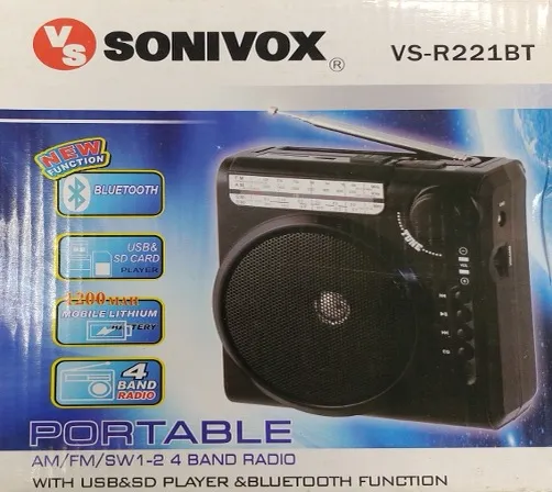 RADIO SONIVOX C/USB/MP3/RECARREG VS-R221BT