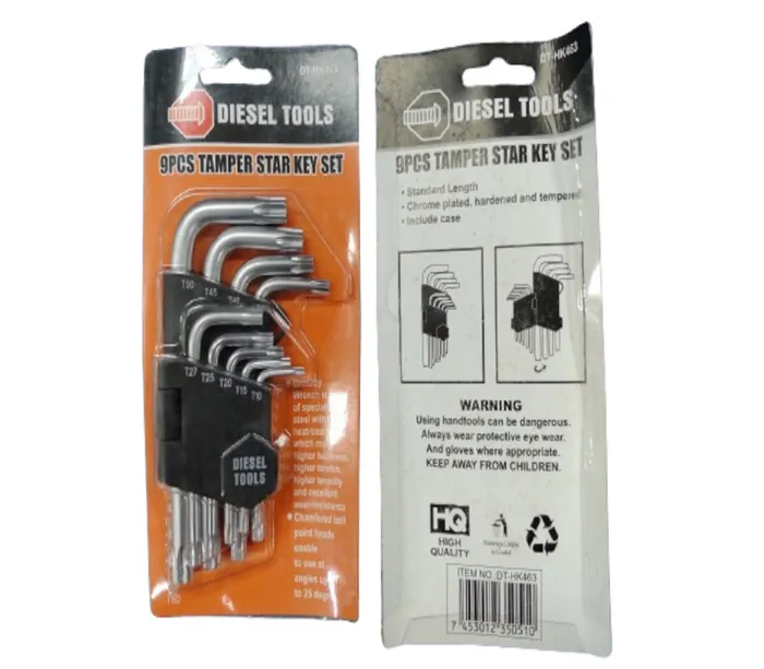 CHAVE L DISEL TOOL TORK PCTE C/09PCS DT-HK463