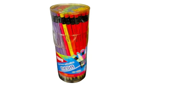 LAPIS TRIS COLLECTION NEON HB POTE PVC C/72PCS