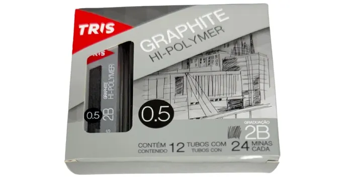 GRAFITE HI POLYMER TRIS GRAPHITE 0.5MM 2B CX C/12