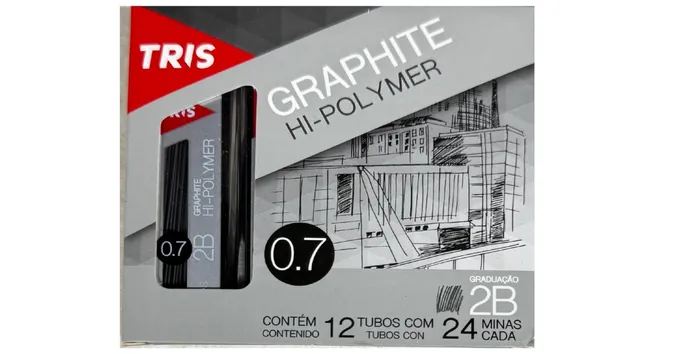 GRAFITE HI POLYMER TRIS GRAPHITE 0.7MM 2B CX C/12