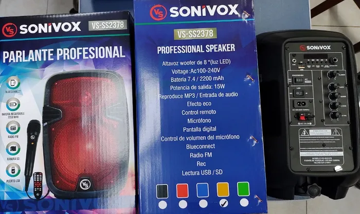 RADIO SONIVOX C/USB/MIC/CR/RECARREG VS-SS2378