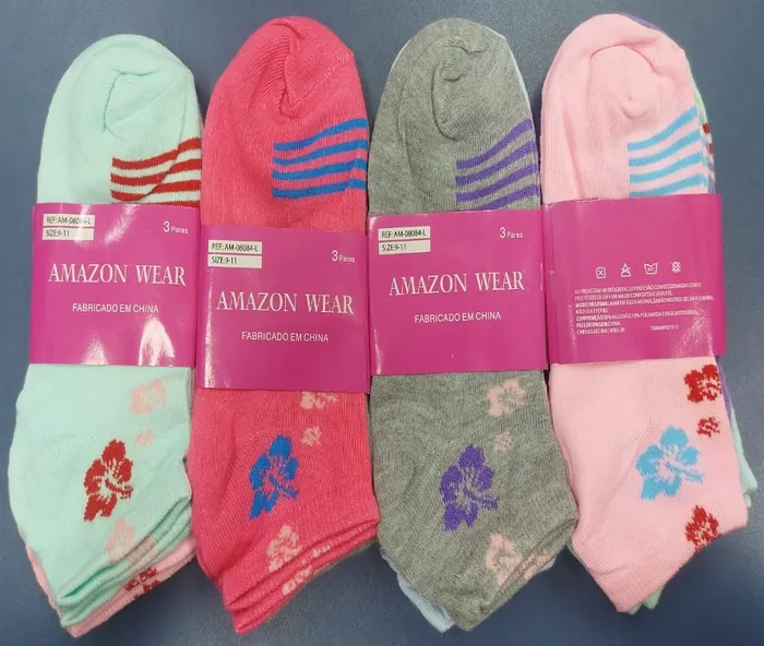 MEIA FEM.ADULTO AMAZON WEAR AM-08084-L