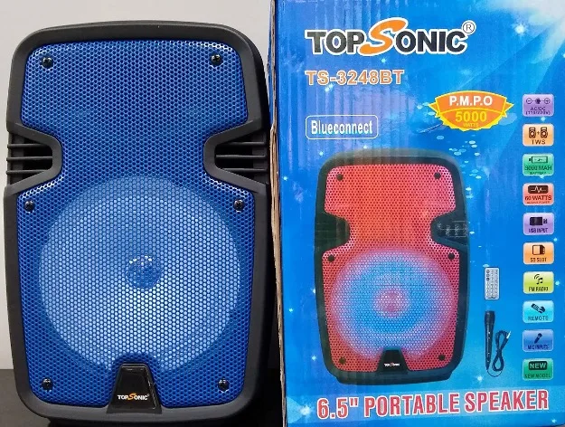 RADIO TOPSONIC C/USB/CR/MIC/RECARREG TS-3248BT