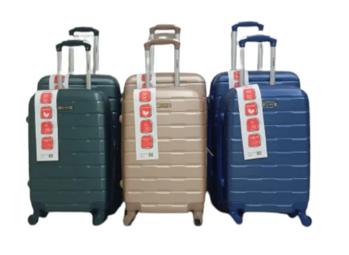 MALA KIT C/02PCS - ABS - 10KG & 23KG CROM CR-201 C/04RODAS (20"/24")