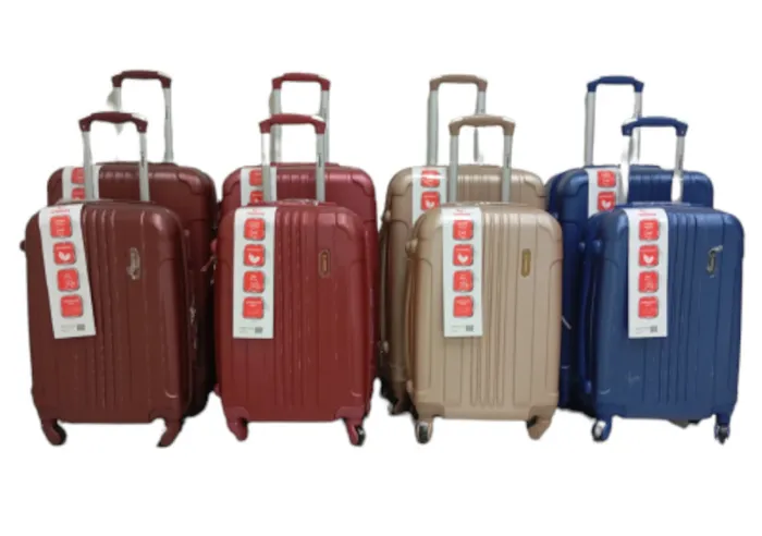 MALA KIT C/02PCS - ABS - 10KG & 23KG CROM CR-202 C/04RODAS (20"/24")