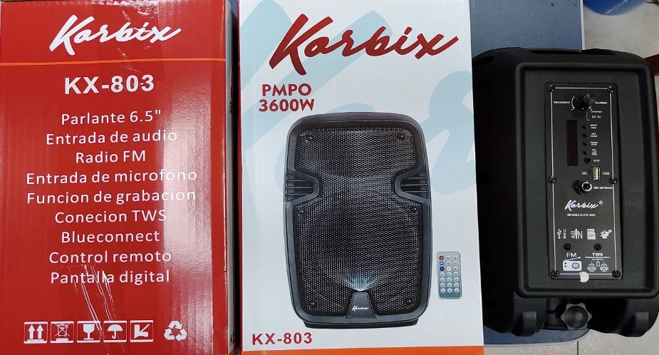 RADIO KORBIX C/USB/CR/RECARREG KX-803