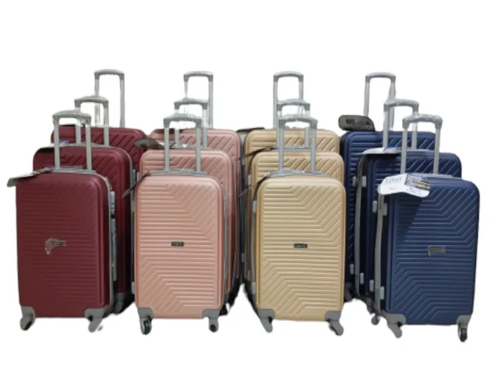 MALA KIT C/03PCS - ABS - 10KG, 23KG & 28KG DELTA DL-846 C/04RODAS (20"/24"/28")