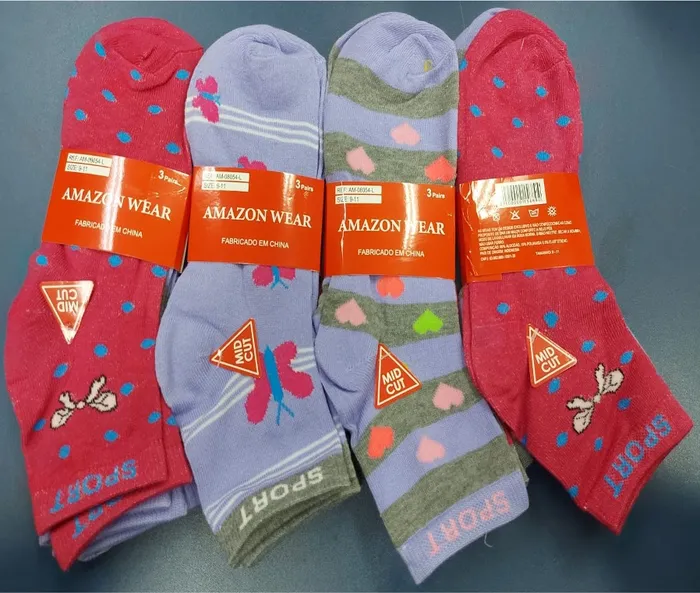 MEIA FEM.ADULTO AMAZON WEAR AM-08054L