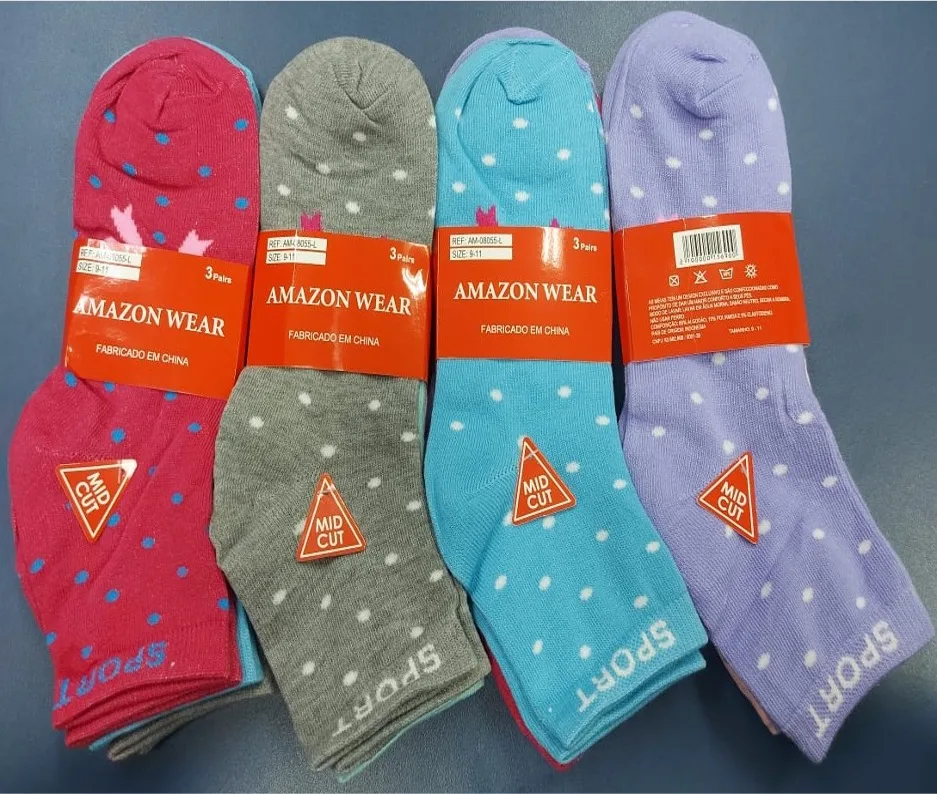 MEIA FEM.ADULTO AMAZON WEAR AM-08055L