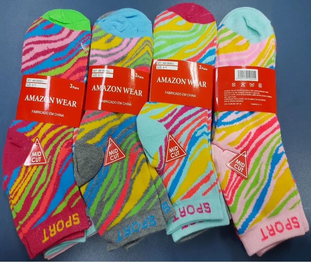 MEIA FEM.ADULTO AMAZON WEAR AM-08060L