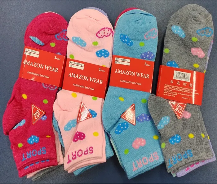 MEIA FEM.ADULTO AMAZON WEAR AM-08063L