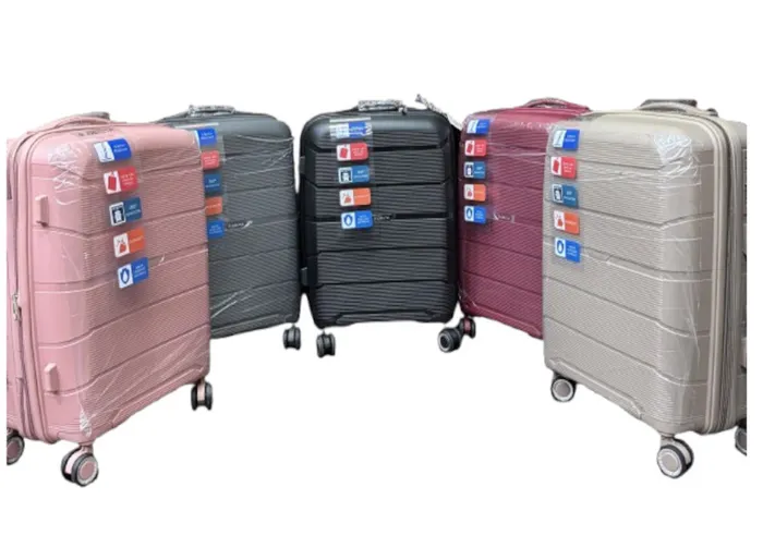 MALA KIT C/03PCS - POLIPROPILENO - 10KG, 23KG & 28KG DELTA PP-877 C/08RODAS (20"/24"/28")