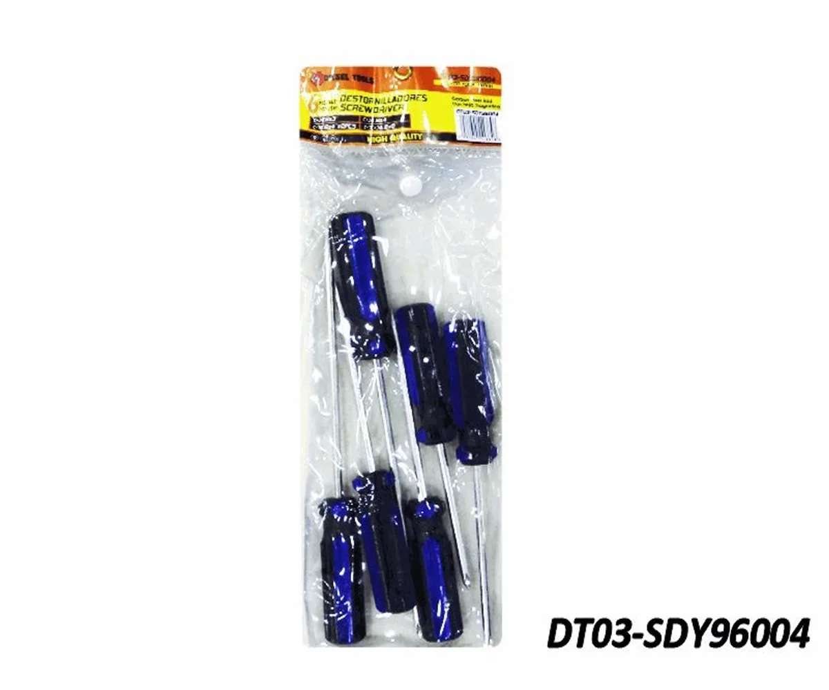 CHAVE FENDA DISEL TOOL C/06PCS (03 FENDA /03 PHILIPS) DT03-SDY96004