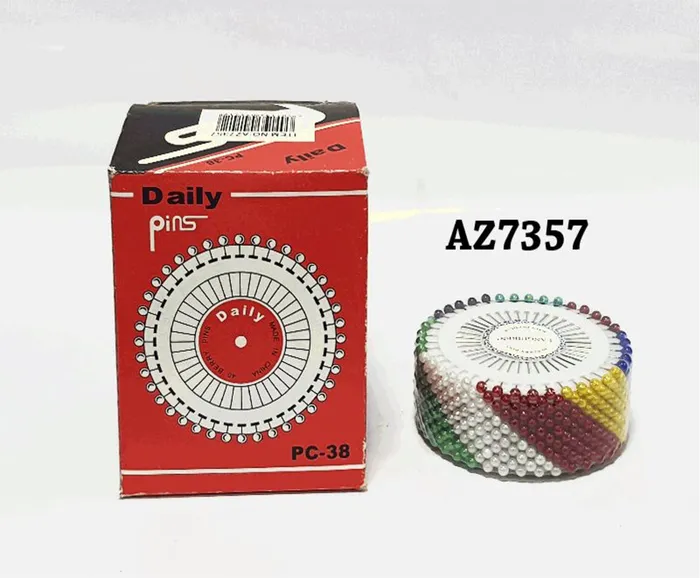 ALFINETE CABECA PLASTICO COLORIDO DAILY PINS PC-38