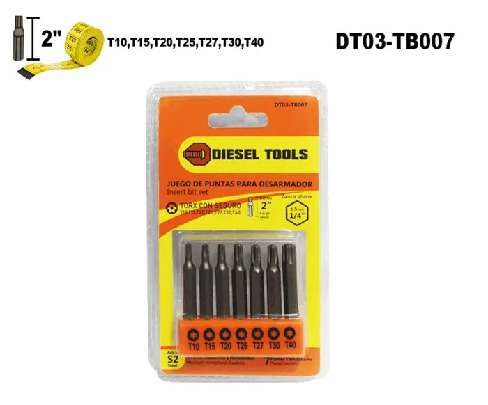 CHAVE BITS TORX DISEL TOOL DT03-TB007