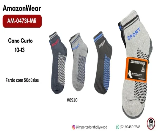 MEIA MASC.ADULTO AMAZON WEAR AM-04731-MR