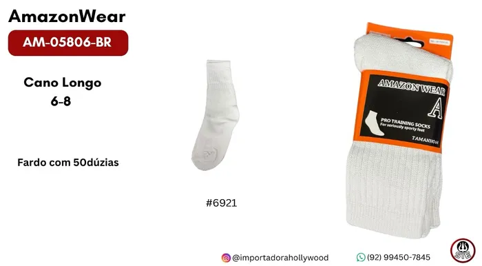 MEIA MASC.JUVENIL AMAZON WEAR AM-05806-BR