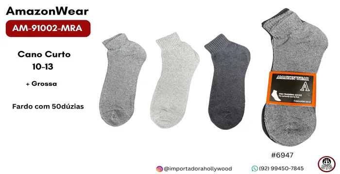 MEIA MASC.ADULTO AMAZON WEAR AM-91002-MRA
