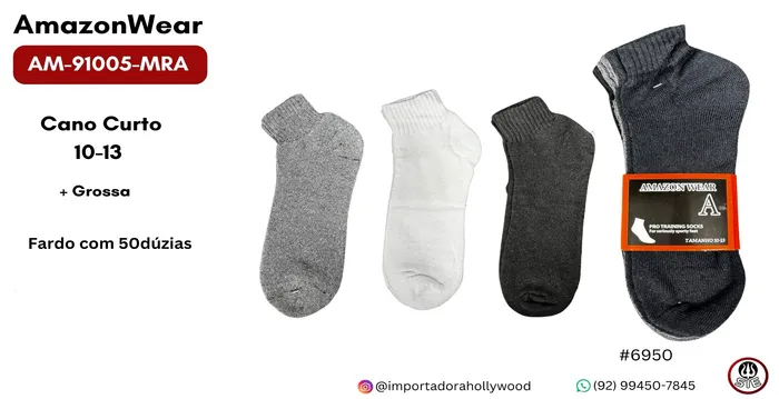 MEIA MASC.ADULTO AMAZON WEAR AM-91005-MRA
