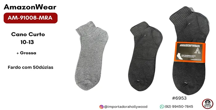 MEIA MASC.ADULTO AMAZON WEAR AM-91008-MRA