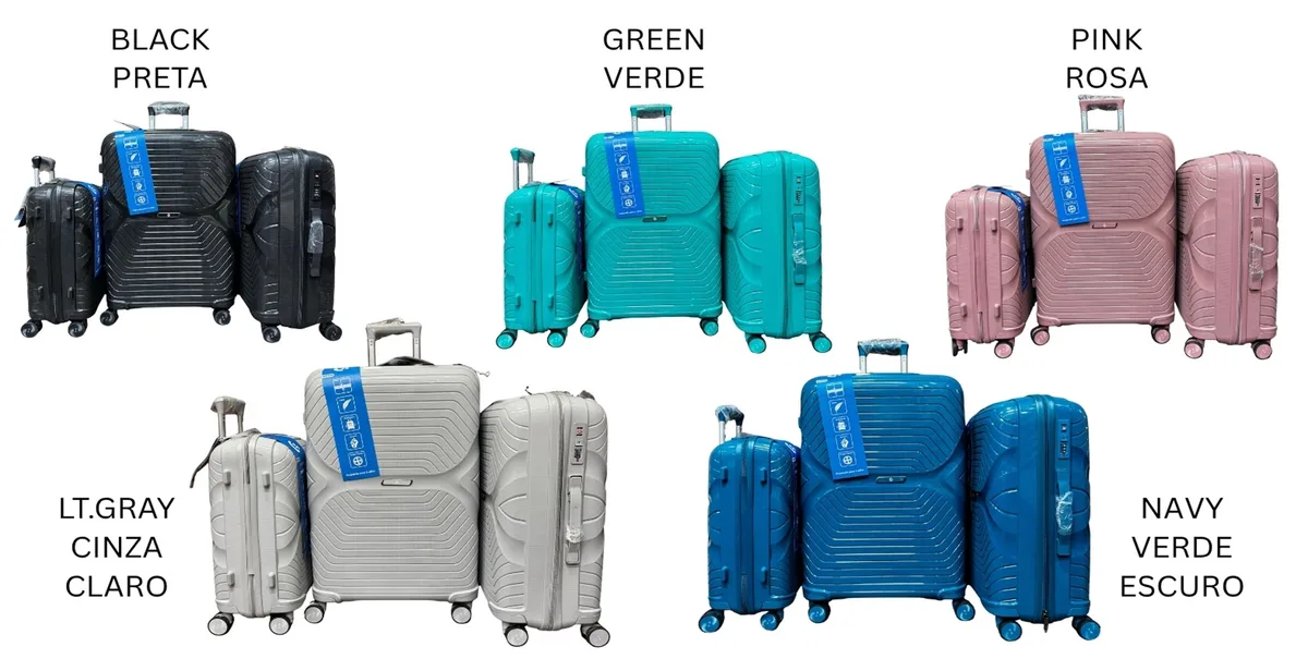 MALA KIT C/03PCS - POLIPROPILENO - 10KG, 23KG & 28KG CR2 CR-04 (20"/24"/28")