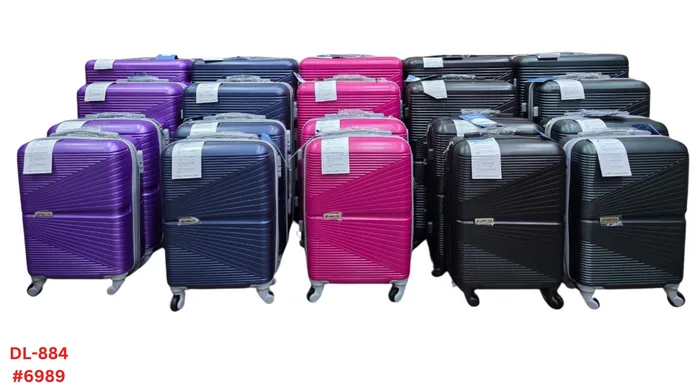 MALA KIT C/04PCS - ABS - 8KG, 10KG, 23KG & 28KG DELTA DL-884 C/04RODAS GIRATORIA (18"/20"/24"/28")