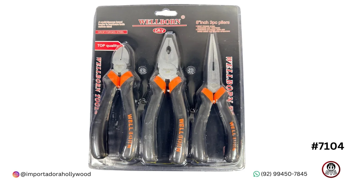 ALICATE WELLBORN 8 C/03PCS PLT-04